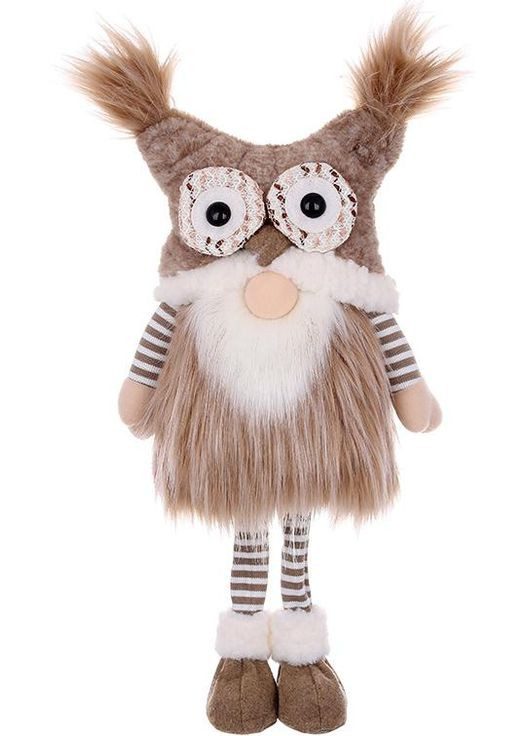 Іграшка м'яка "Гном у шапці Сови" 58см, бежевий BonaDi (372173628)