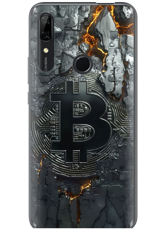Силіконовий чохол 'Розпечений біткойн' для Endorphone Huawei Y9 Prime 2019 (372792827)