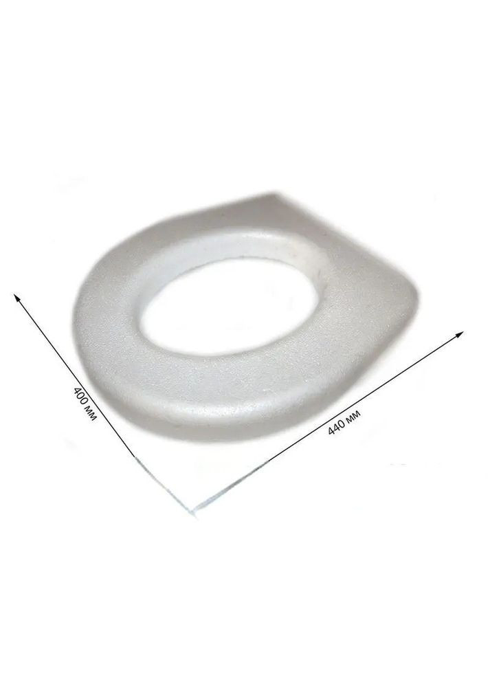 Сидение для унитаза туалета уличное пенопласт (белое) No Brand (316259262)