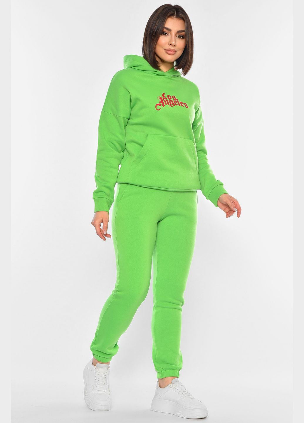 Спортивний костюм жіночий зеленого кольору Let's Shop (313032587)