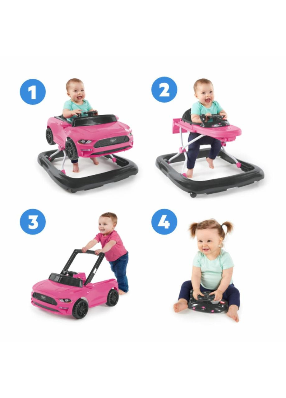 Детские ходунки 4 в 1 Ford Mustang Rose, 74451112124 Bright Starts (362541079)