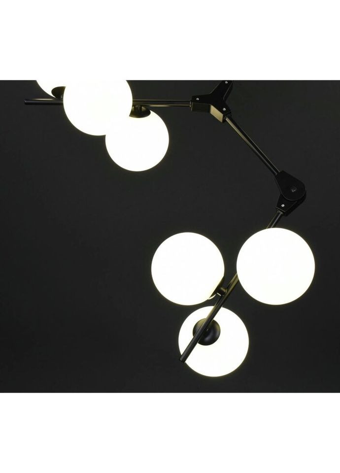 Люстра потолочная на 12 лампочек 27911 Черный 85-140х75х75 см. Sunnysky (324396036)