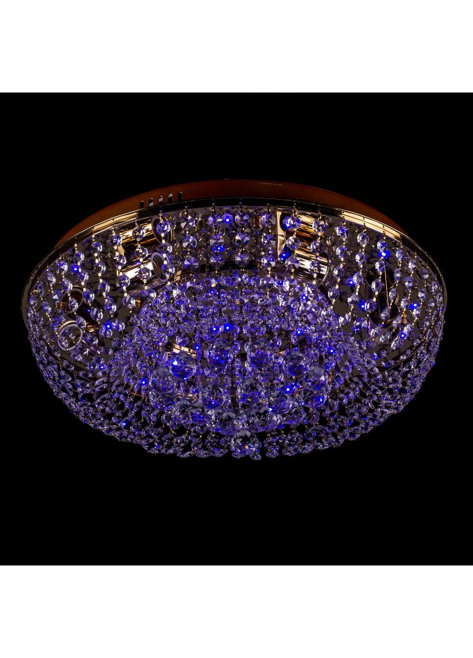 Хрустальная люстра с LED подсветкой на пульте управления на 6 лампочек (золото). E0966/6/FG No Brand (352229480)