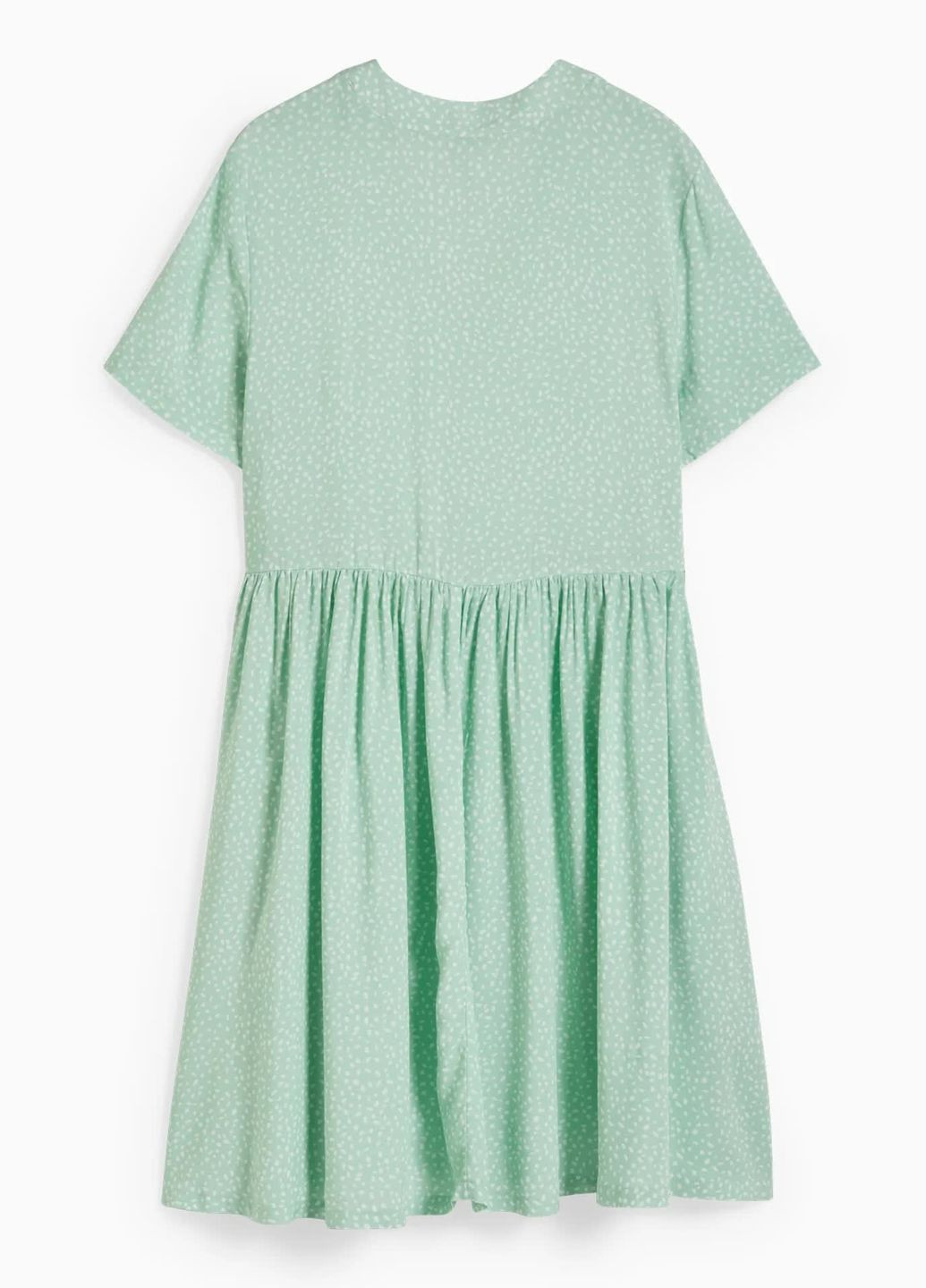 Зелена кежуал сукня з віскози C&A однотонна