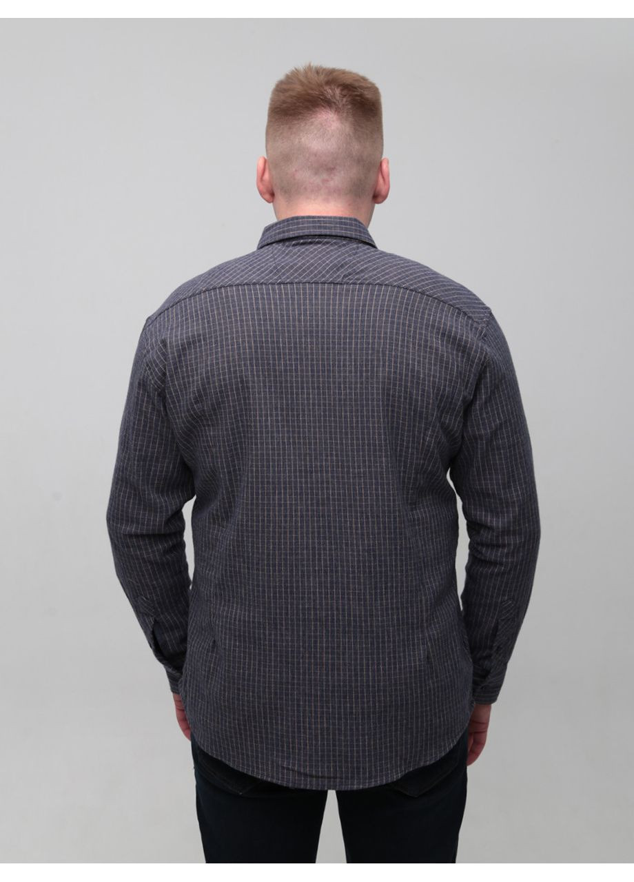 Коричневая повседневный рубашка в клетку Jean Piere