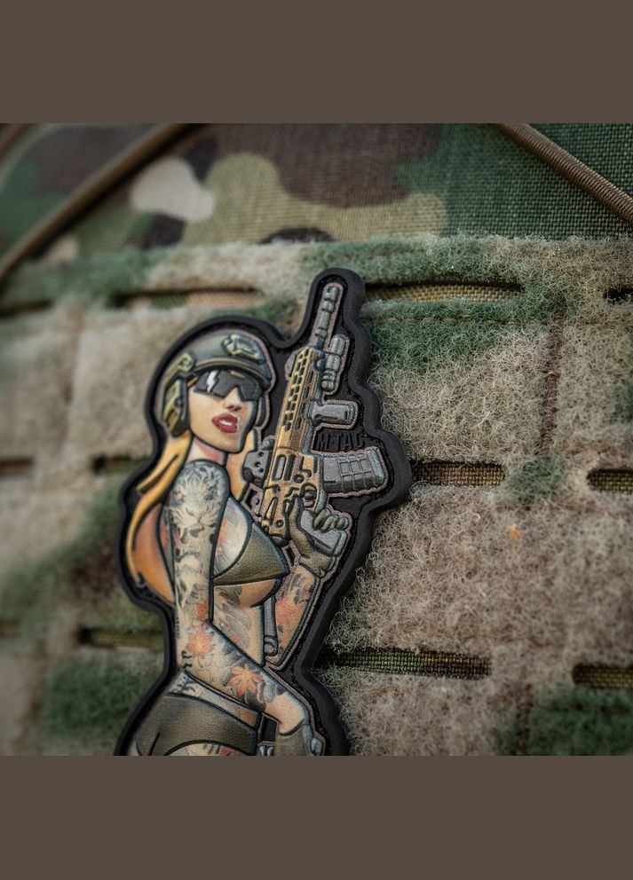 Нашивка Tactical girl №4 PVC tattoo Якудза M-TAC (315048039)