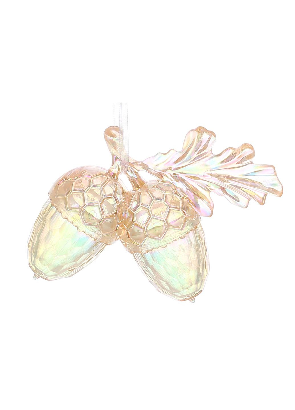 Акриловая подвеска Желуди 6.8см, цвет - шампань с перламутром. No Brand (308565336)