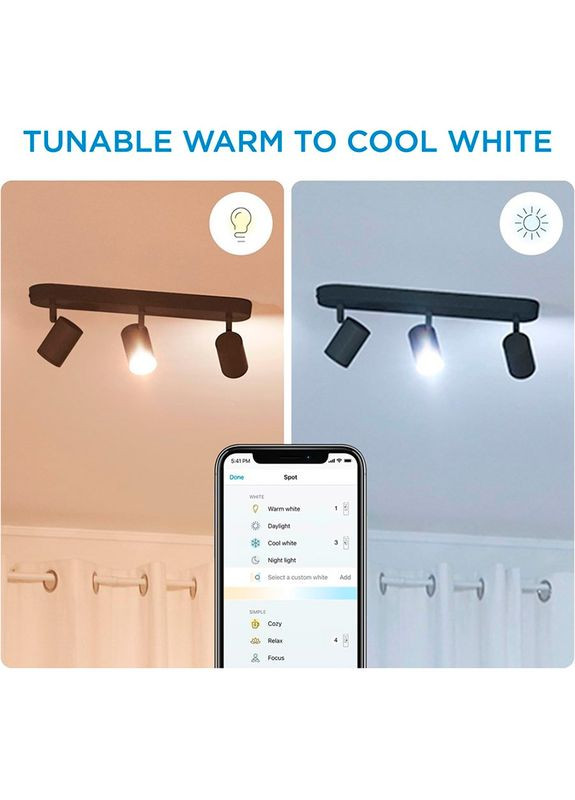 Умный светильник IMAGEO Spots накладной точечный 3x5W 2200-6500K RGB Wi-Fi Black (929002659201) WiZ (322936044)
