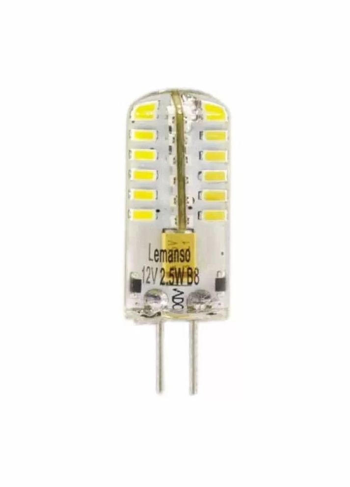 Лампа LED G4 48LED 2,5W 150LM 4500K 12V силікон LM350 Lemanso (334846508)