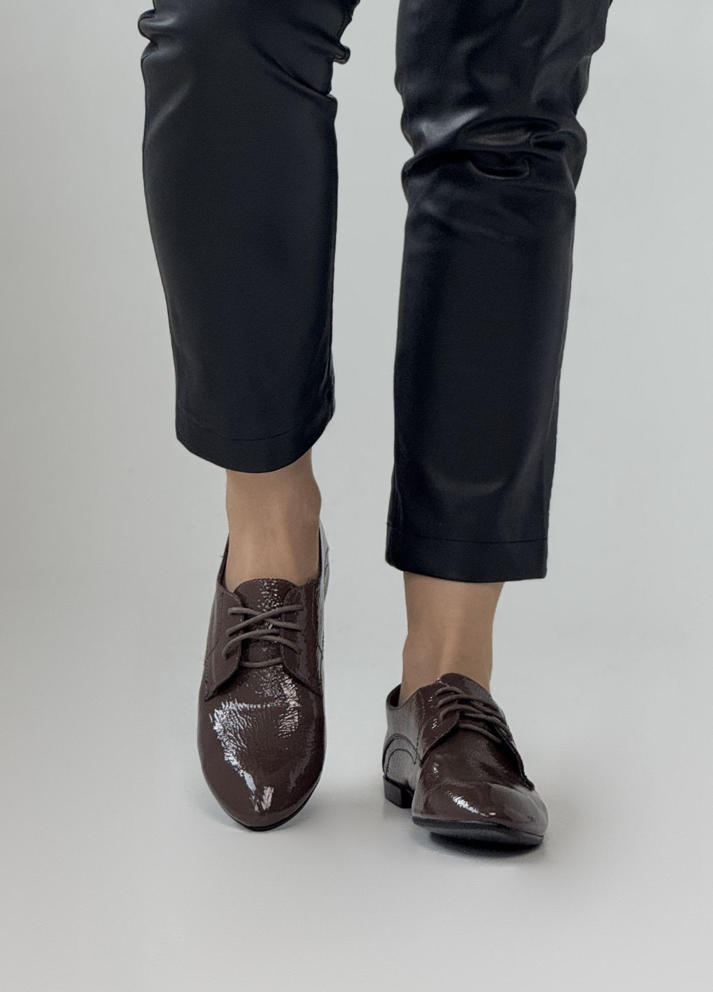 Respect Туфли женские кожаные коричневый з натуральная кожа, украина — демисезон (328199150)