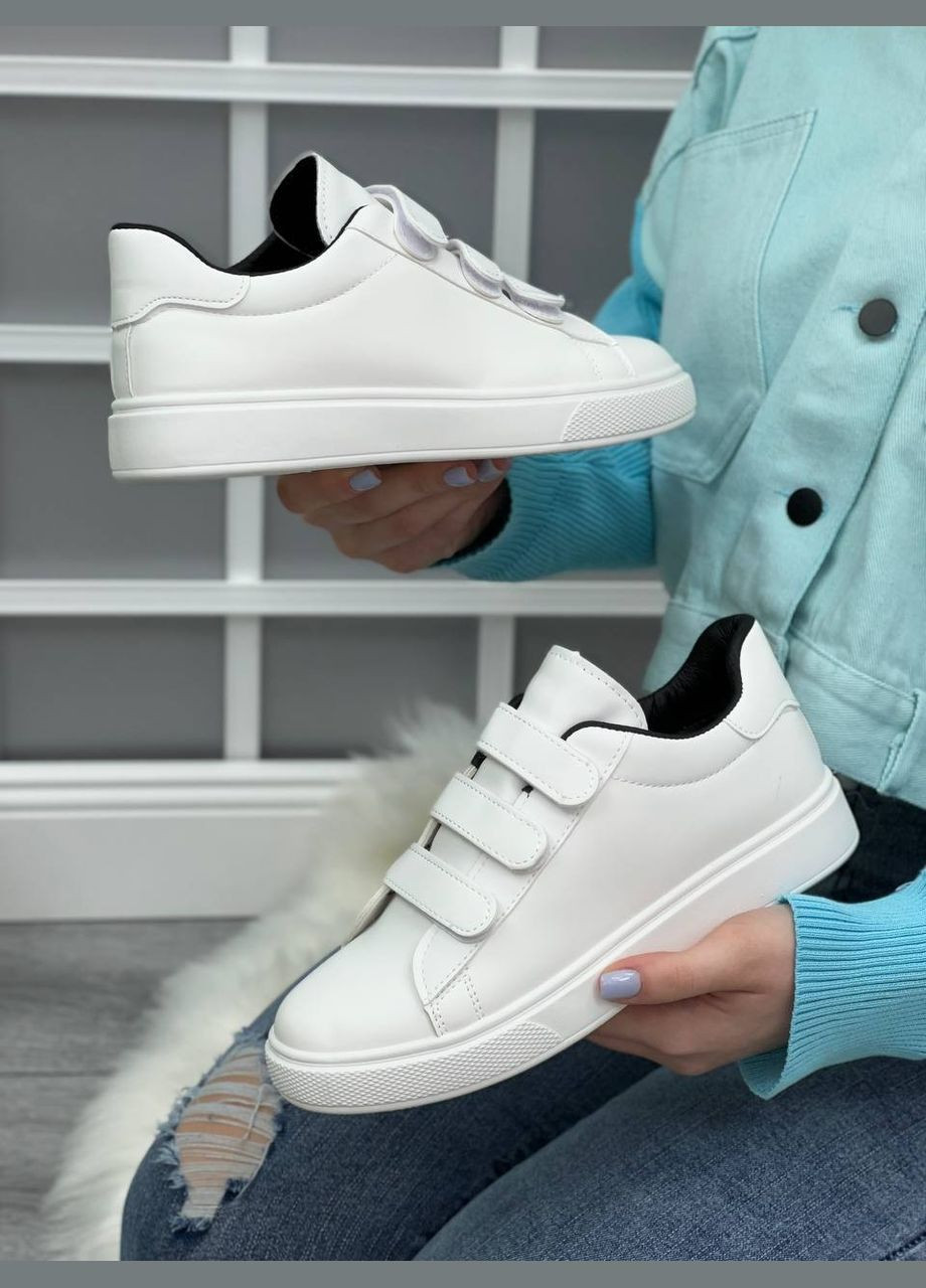 Білі осінні стильні кеди-кросівки білого кольору Fashion