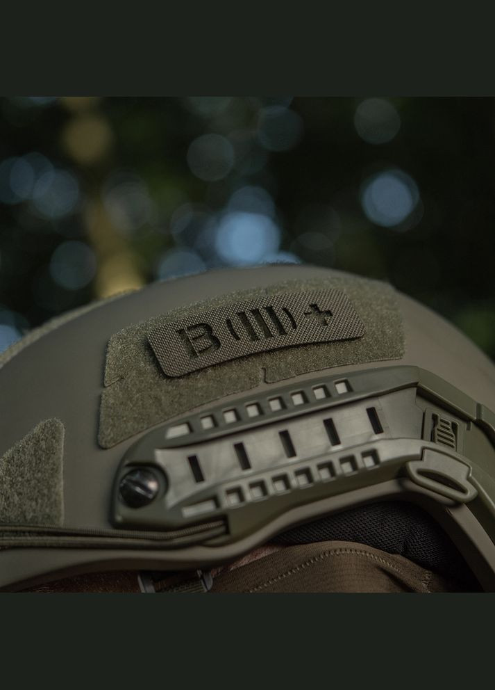 Нашивка група крові B (III) + наскрізна Laser Cut 25х80 Ranger Green M-TAC (315339333)