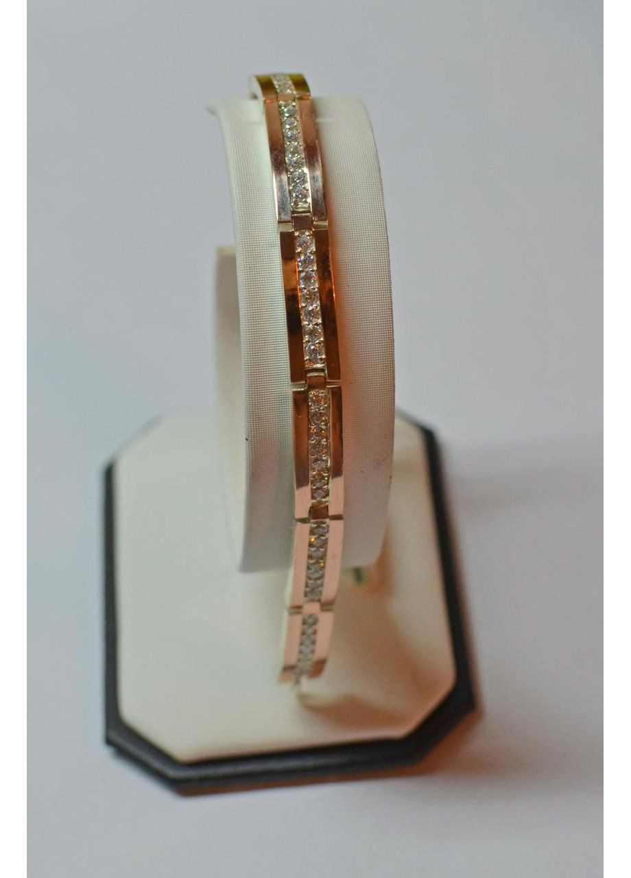 Срібний браслет з золотими напайками Silver Style (367112062)