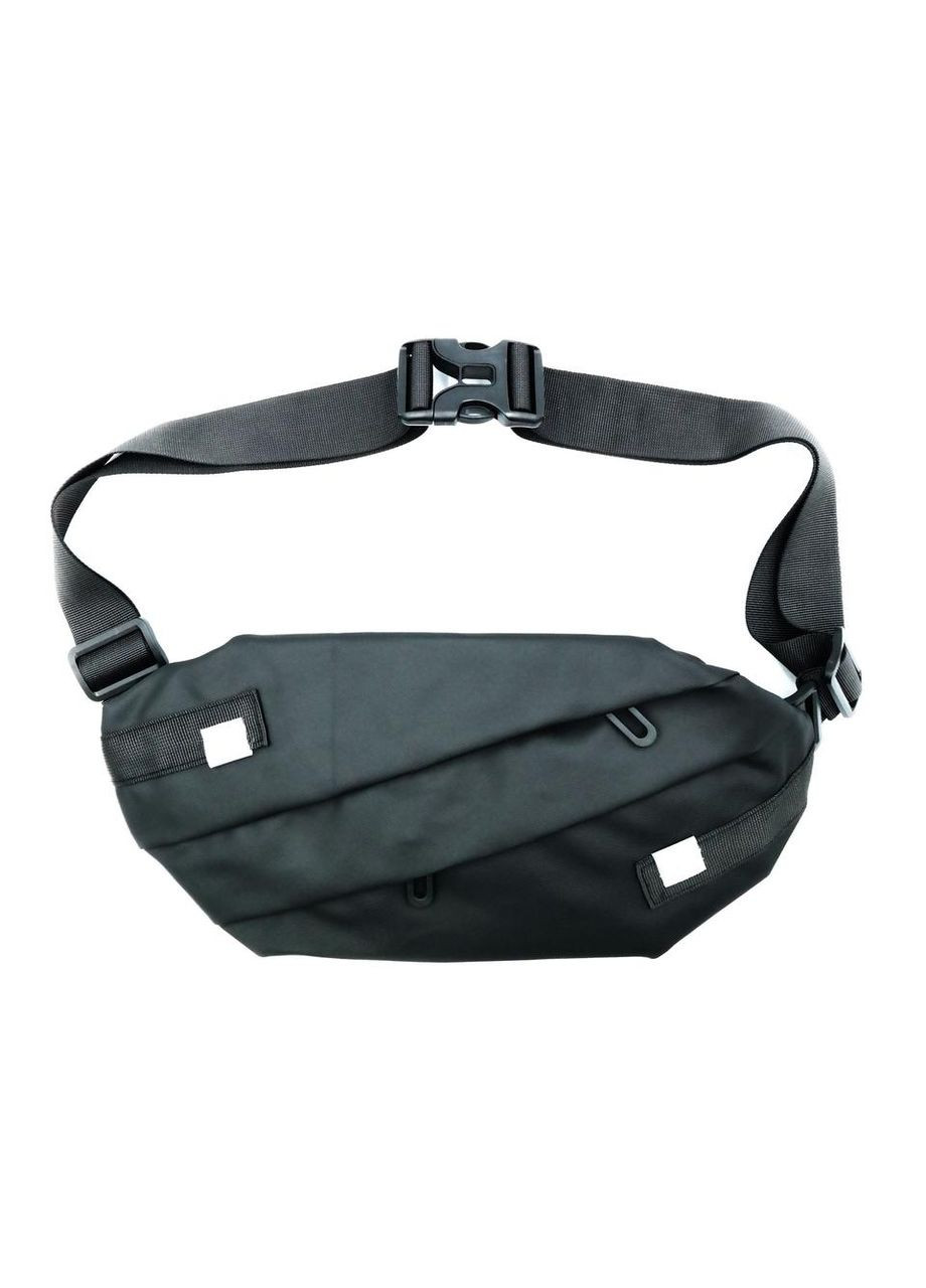 Сумка-слінг чорна водонепроникна через плече для жінок і чоловіків повсякденна дорожня ProDobro (364672196)