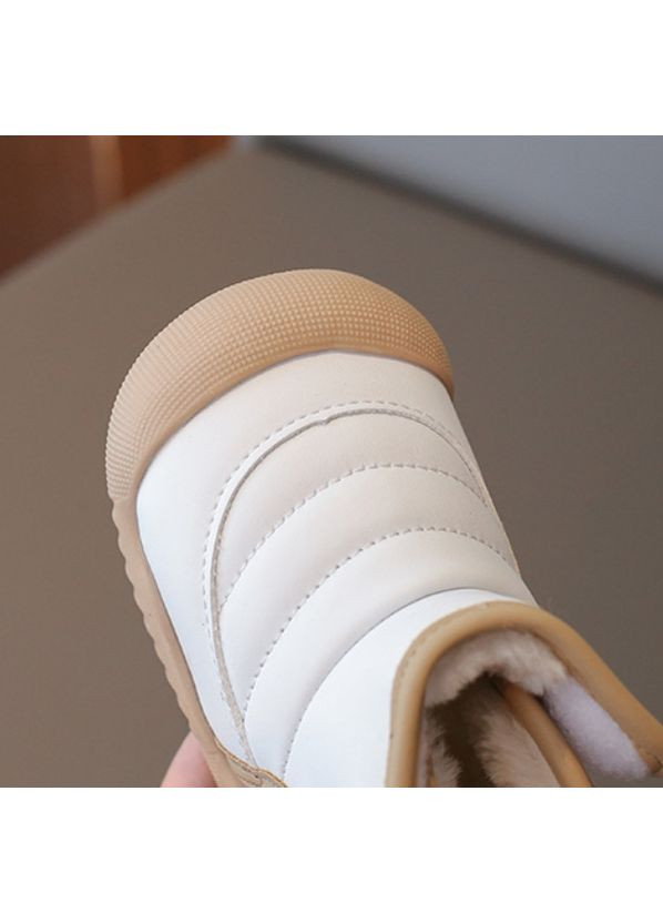 Коричневые зимние ботинки зимние детские с мехом topstar белый No Brand