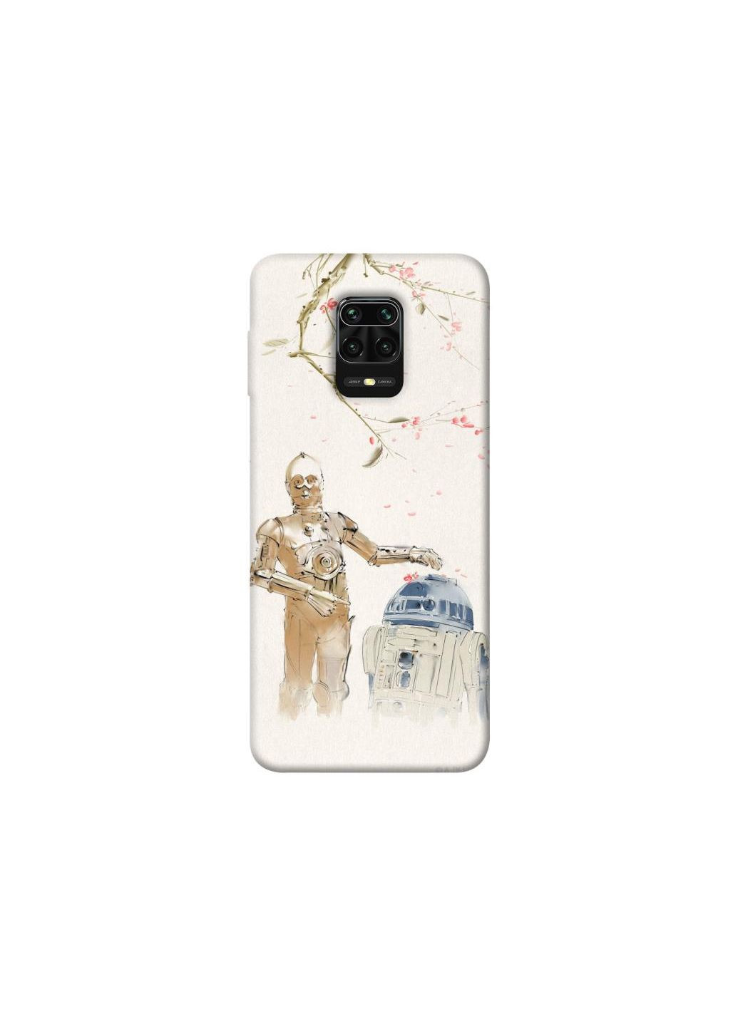 Чехол на Xiaomi Redmi Note 9s / Note 9 Pro / Note 9 Pro Max Star Wars robots Frontalka (354684092)