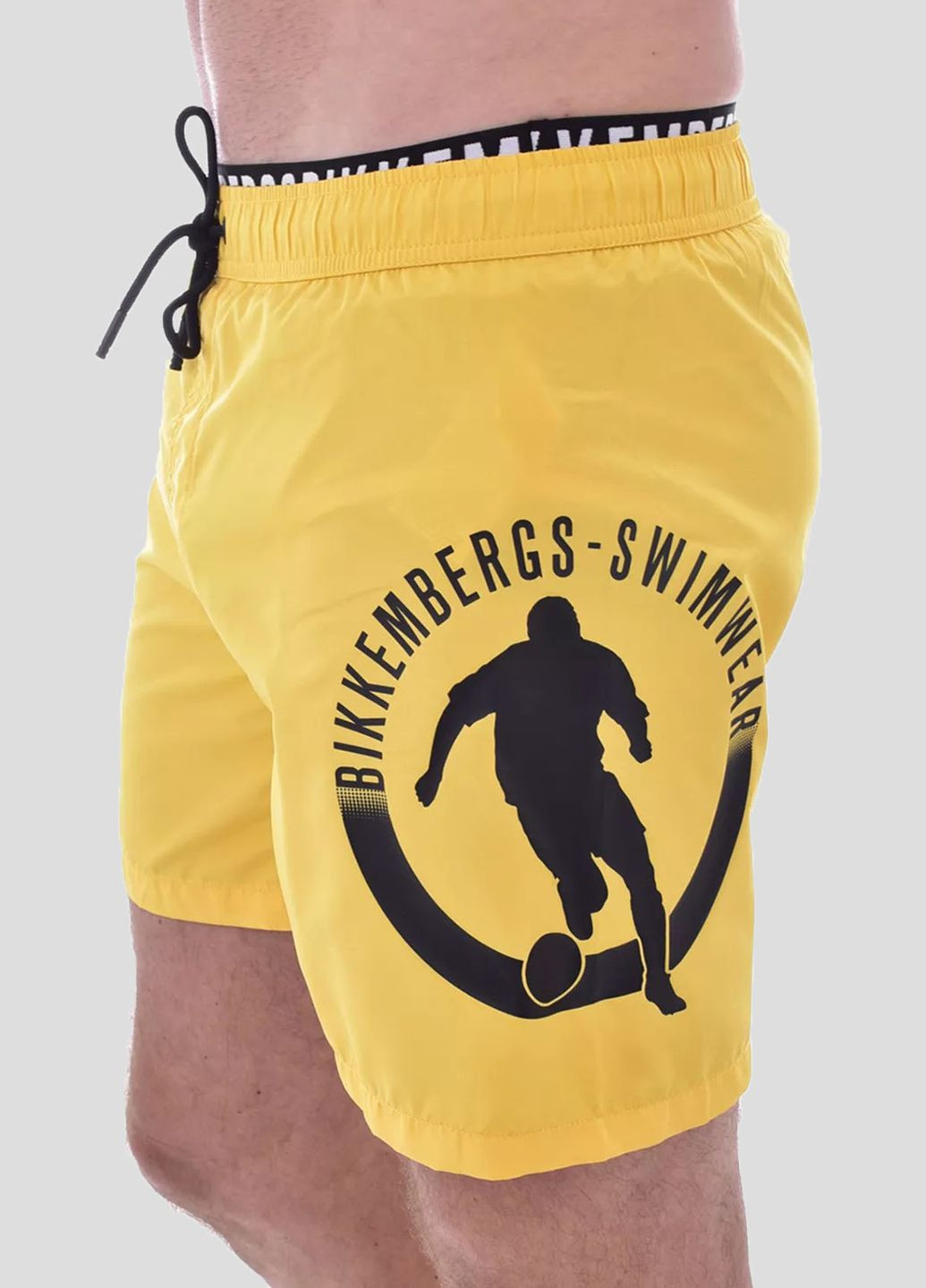 Желтые пляжные шорты с лого Dirk Bikkembergs (292012559)
