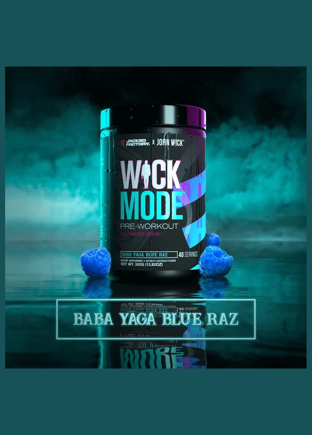 Передтренувальний комплекс Jacked Factory X John Wick - Wick Mode Pre-Workout 392 г ( 20/40 порц.) No Brand (348138538)