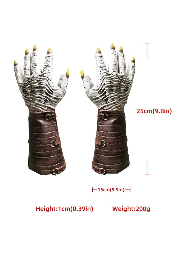 Комплект на Хэллоуин Игра престолов Маска Ночной Король и Перчатки из латекса ручной работы MOLEZU No Brand (307837728)