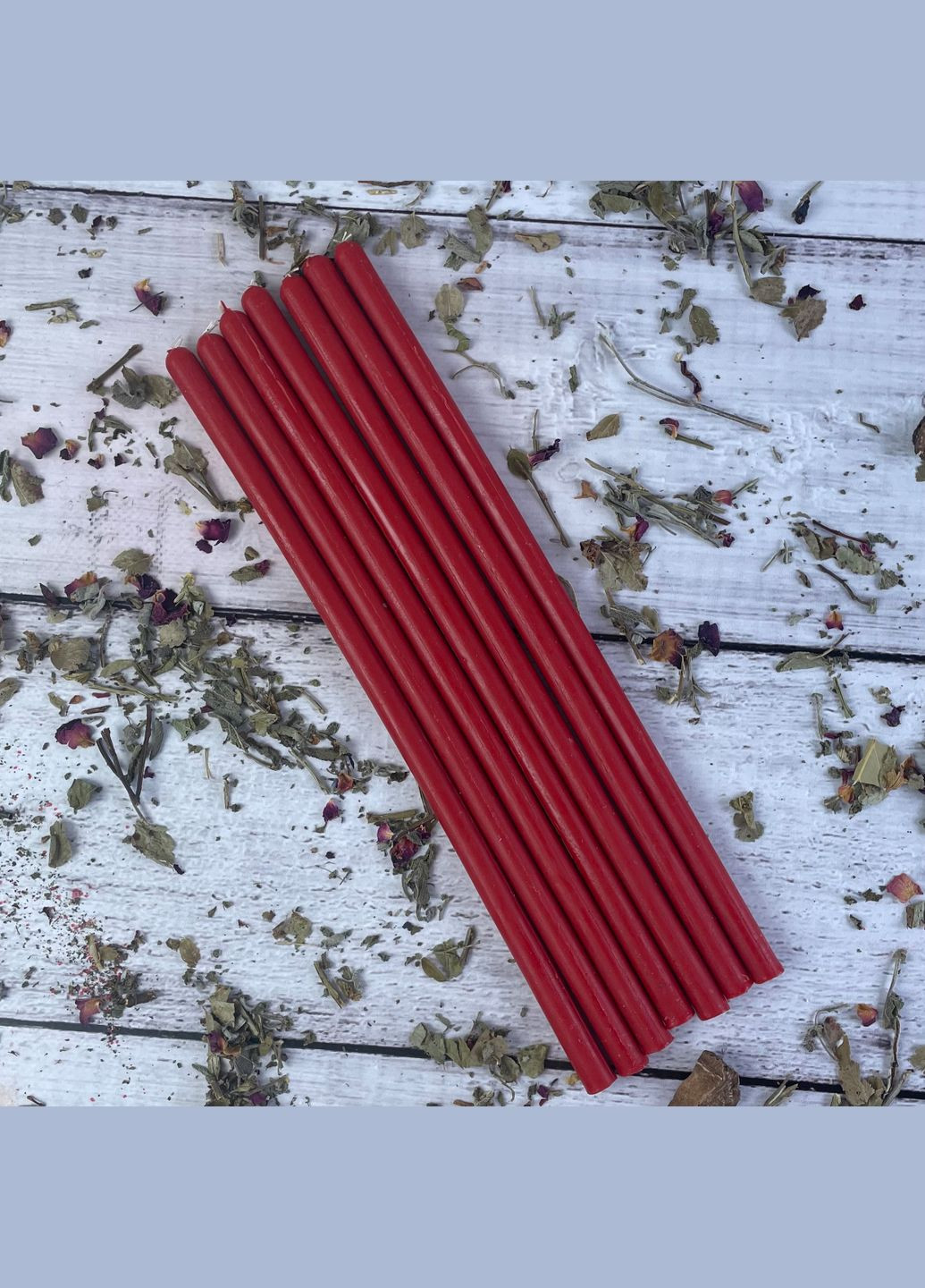 Красные восковые свечи 26 см 5Candles (322301702)