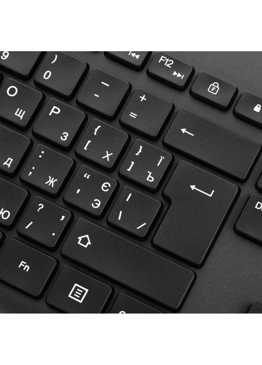 Клавиатура мембранная 230, 106key, WL, EN/UK, черный HP (387186729)