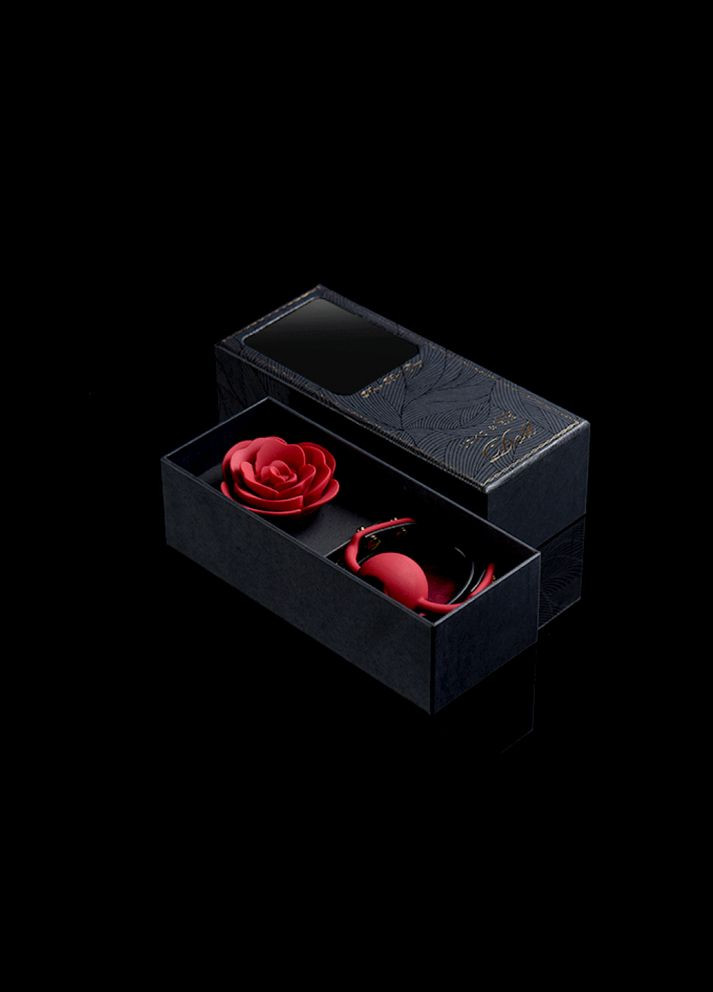 Кляп троянда із силікону та італійської шкіри Rose Ball Gag UPKO (306440359)