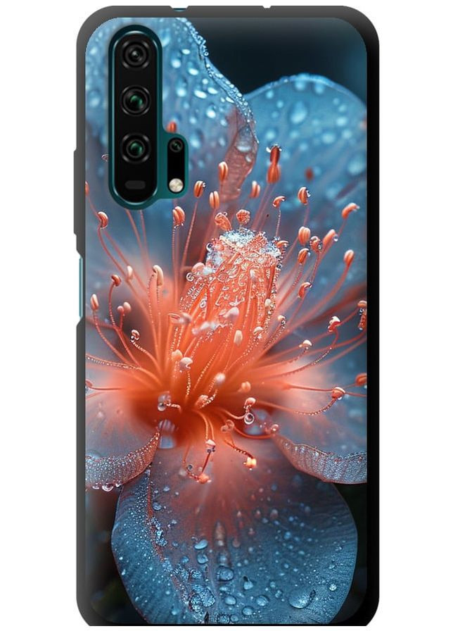 TPU чорний чохол 'Роса на квітці' для Endorphone Huawei Honor 20 Pro (285105104)