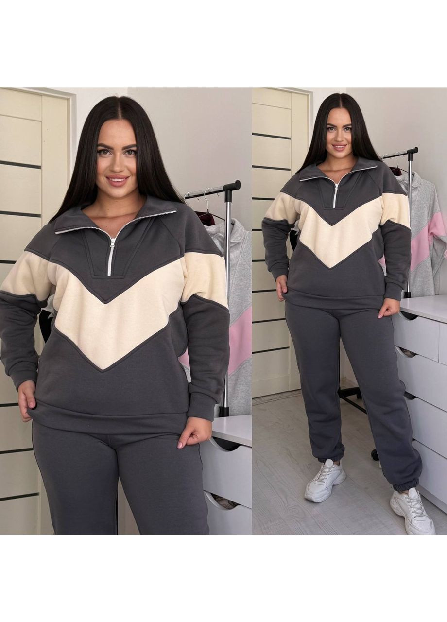 Теплый женский костюм с начесом No Brand (362209245)