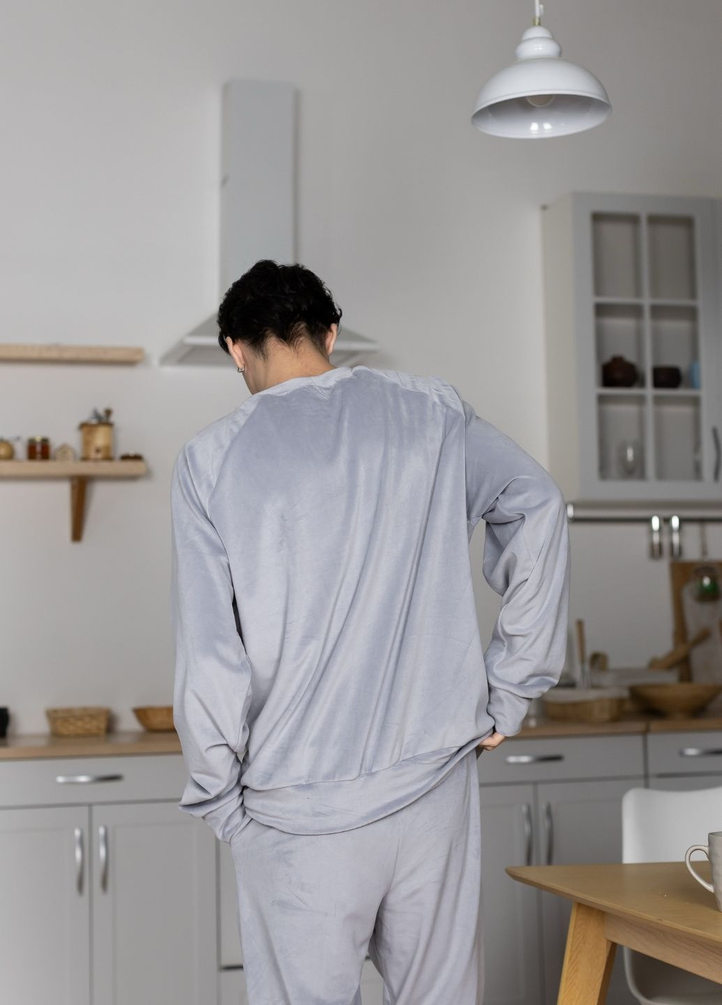 Сірий демісезонний комплект чоловічий MonsterBrand