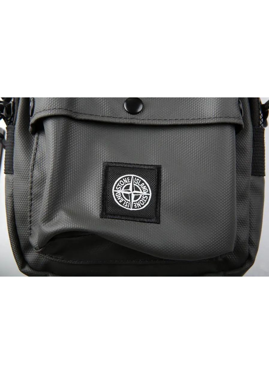 Чоловіча сумка Stone Island Стильна сумка барсетка через плече Стон Айленд сіра No Brand (361230327)