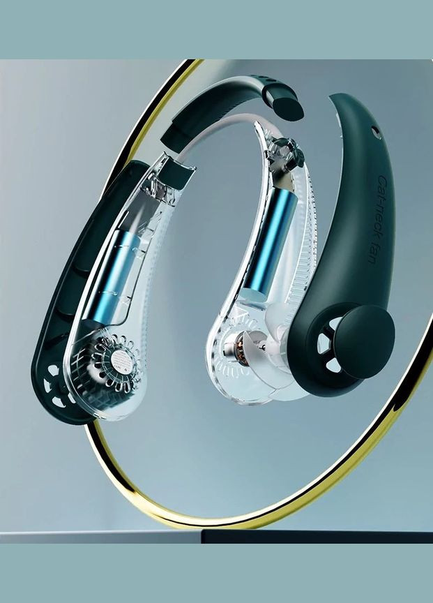 Мини вентилятор на шею A206 питания от аккумулятора имеет три скорости обдува (5024619) Clefers (340820123)