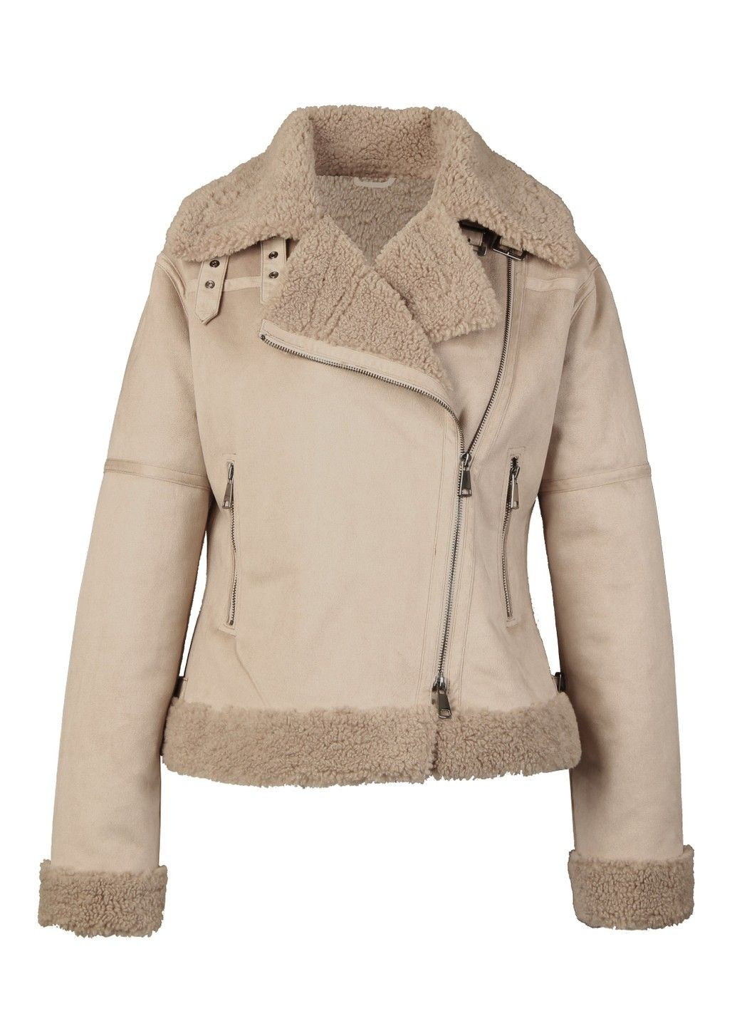 Бежевая зимняя женская куртка бежевый White Label