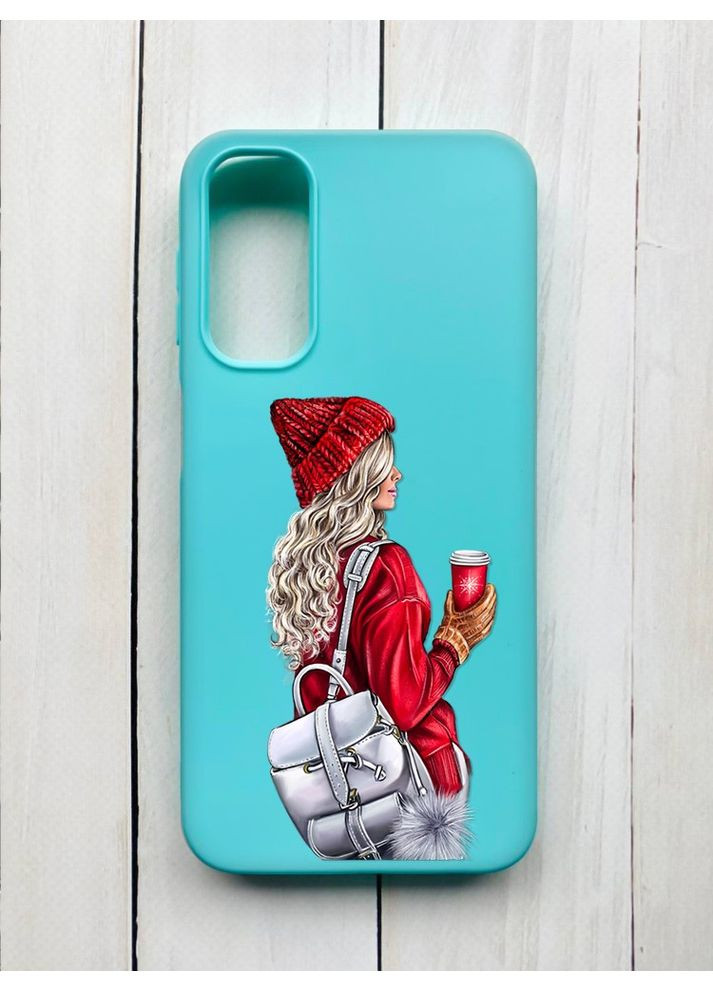 Матовый чехол на Samsung Galaxy A24 Девушка с рюкзаком (принт 9) Creative (355395485)