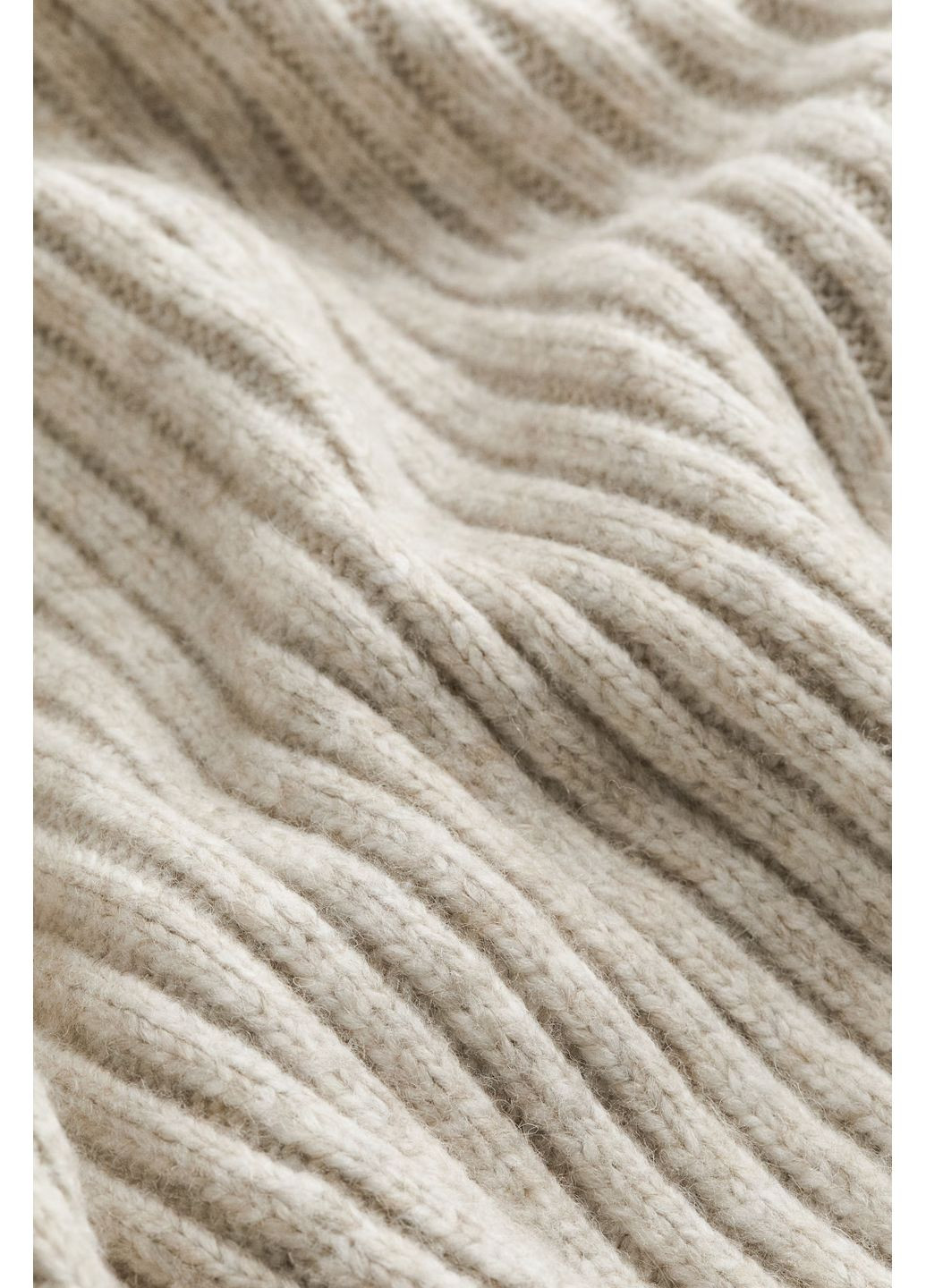 Бежева кежуал сукня у складі з вовною H&M однотонна