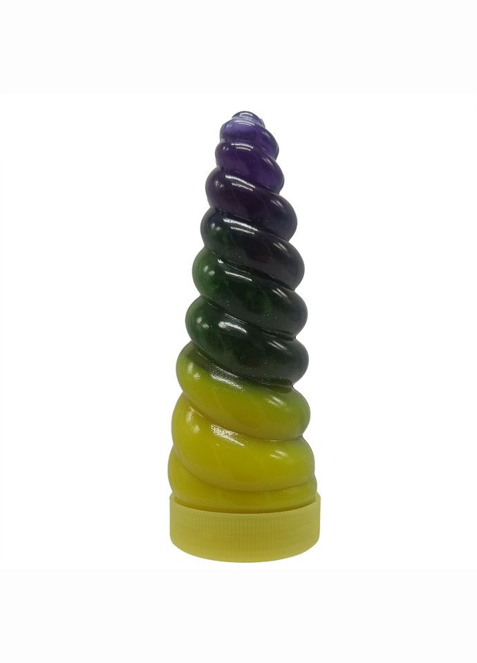 В'язка маса "Unicorn Slime" UNS-02-01U, густий лизун Yellow-Violet Danko Toys (304410668)