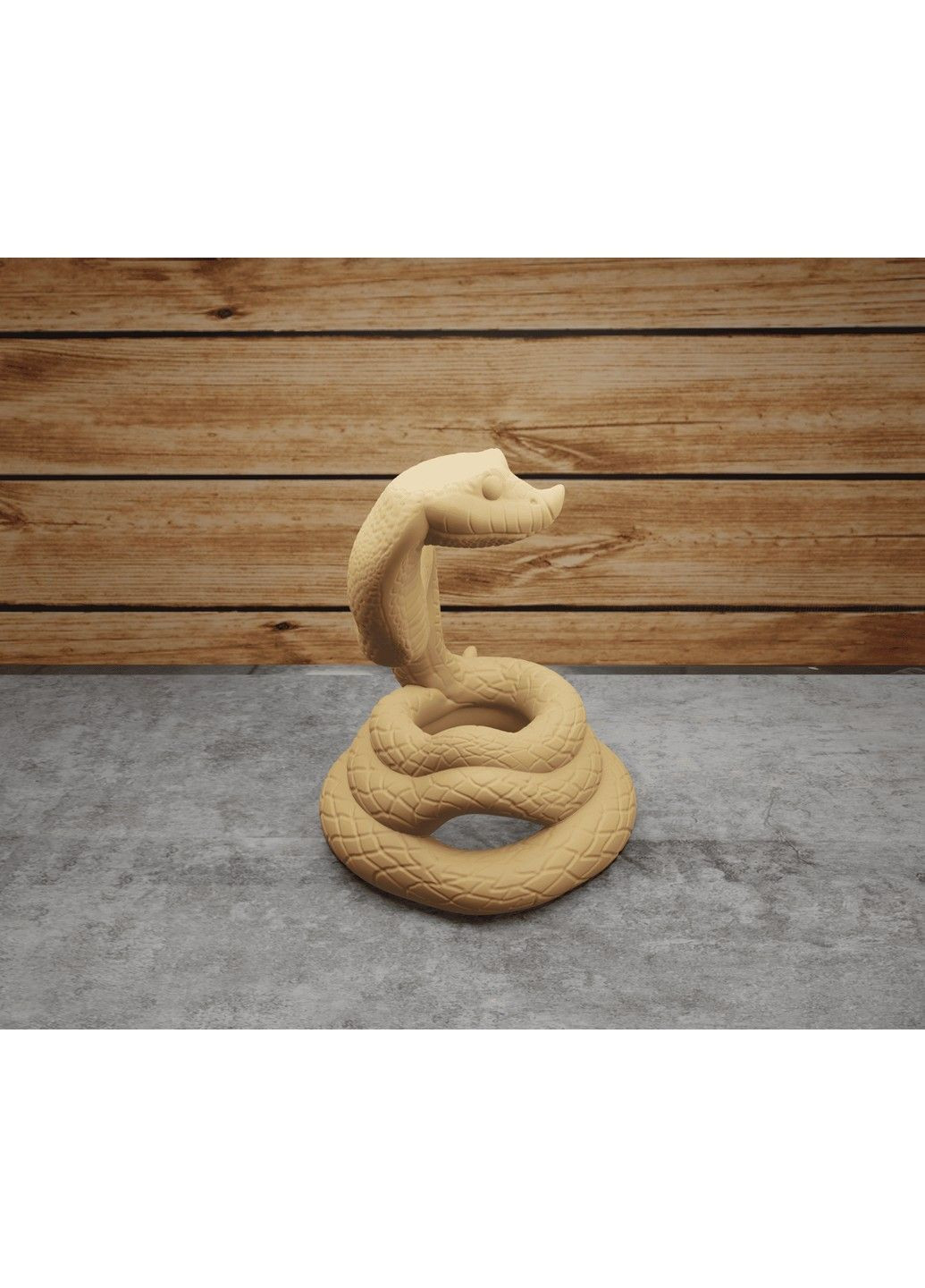 Статуэтка Змея "Смешной удав", символ 2025 года. Белая ЗаСвіт (369718414)