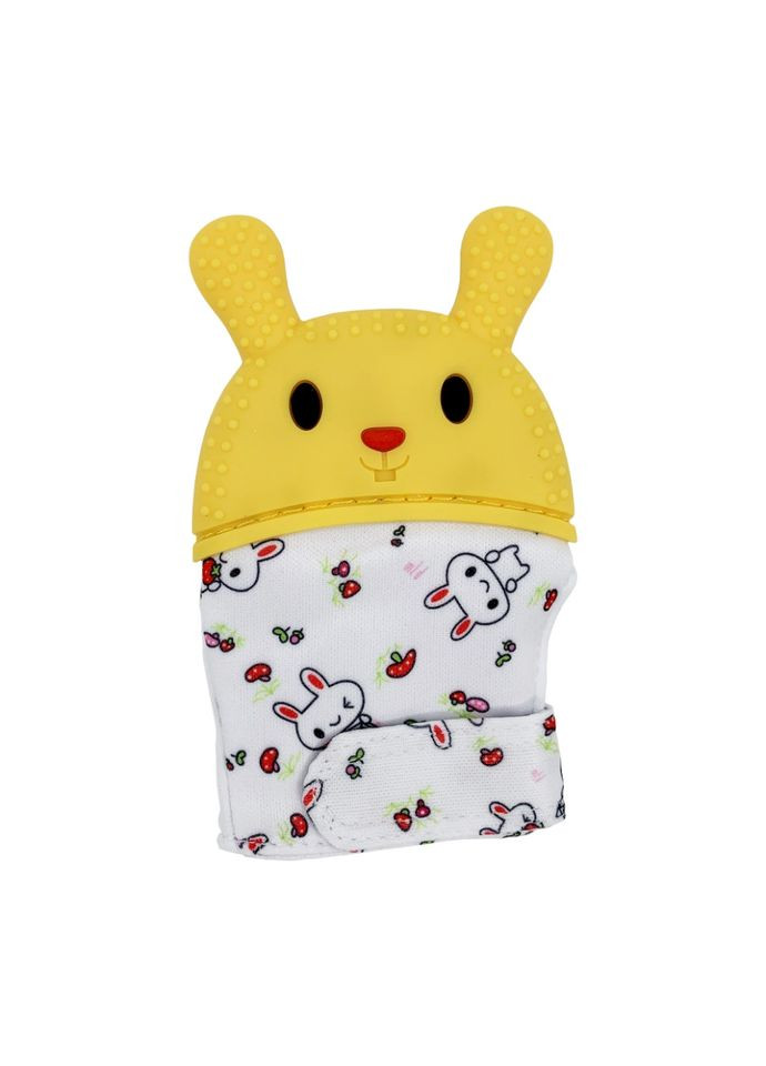 Прорезыватель-перчатка "Зайка" MGZ-0404(Yellow) на липучке Megazayka (336037584)