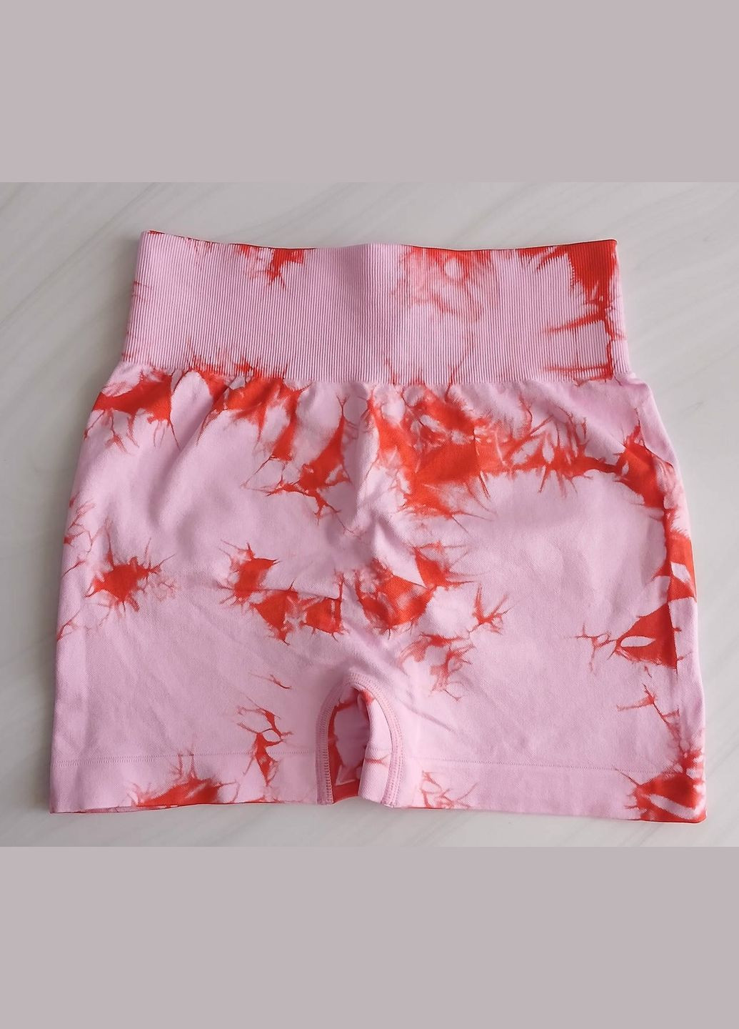 Жіночі спортивні безшовні шорти для фітнесу тай-дай No Brand (322455309)