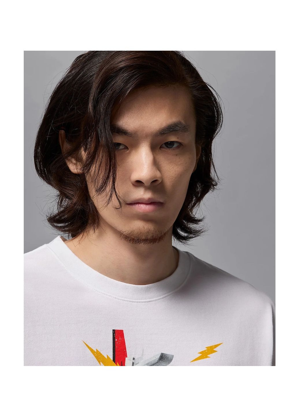 Біла футболка чоловіча brand jam 85 ss crew white Air Jordan