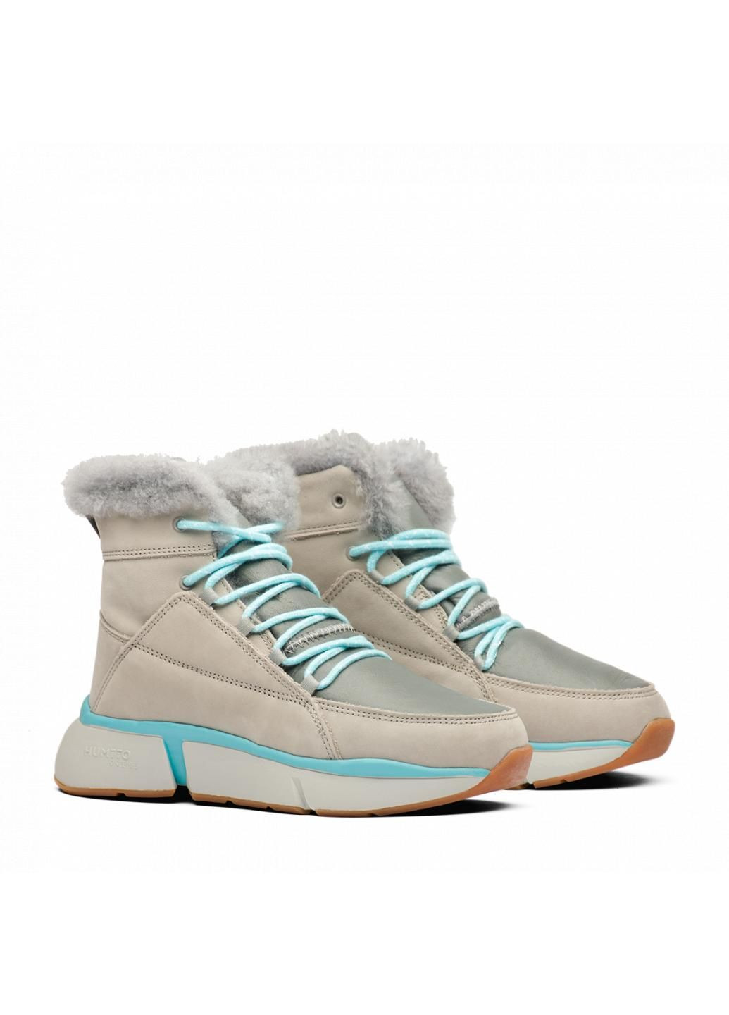 Зимние ботинки женские 520925b3 Humtto из искусственного нубука