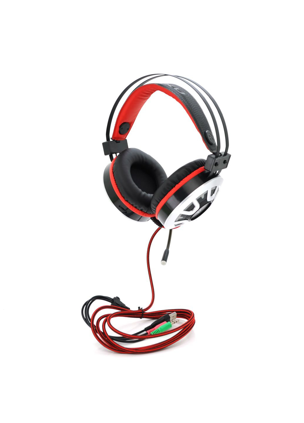 Игровые наушники с микрофоном KSC453 LONGHUN, Black,USB, подсветка, Box, (225*190*110) 0,37кг iKaku (314929837)