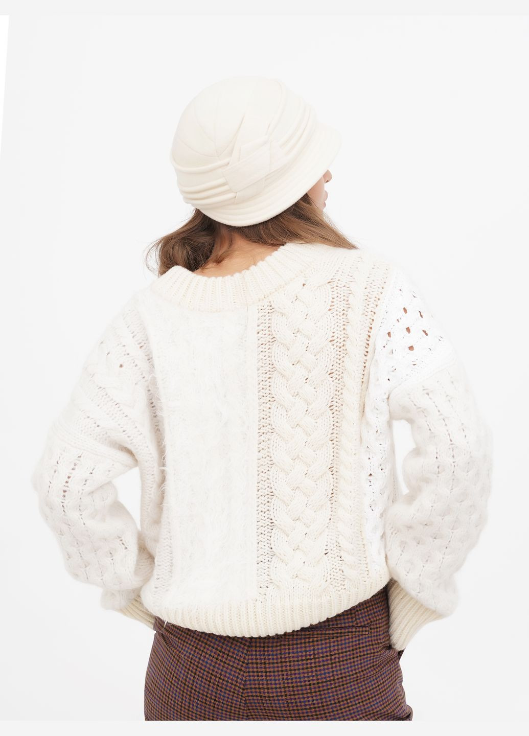 Жіночий капелюх "Вікторія", бежевий — витонченість і елегантність у кожній деталі VECONS Шляпка (319836286)