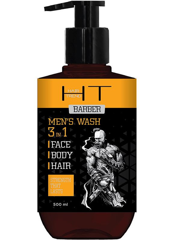 Мужской гель 3 в 1 для лица, тела и волос, 500 мл Hair Trend (352182558)