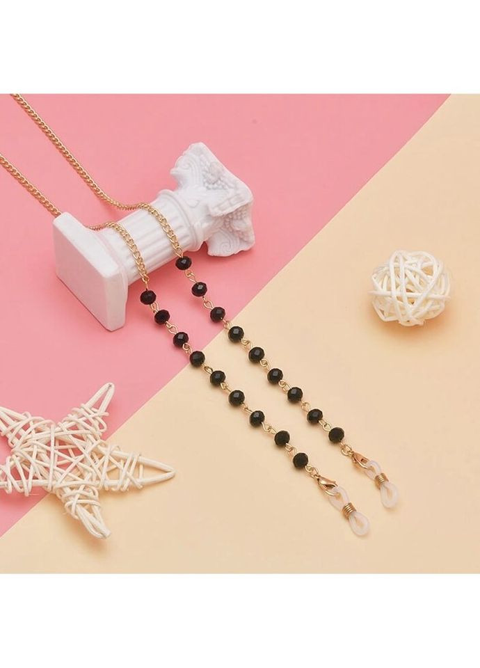 Цепочка для очков Tenderness 4 10202 золотистая с черным Fashion (299525472)