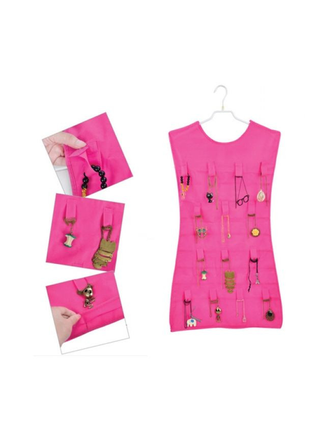 Маленькое розовое платье органайзер для украшений Umbra двухсторонний для хранения ювелирных изделий 35х75 см. ProDobro (365442582)