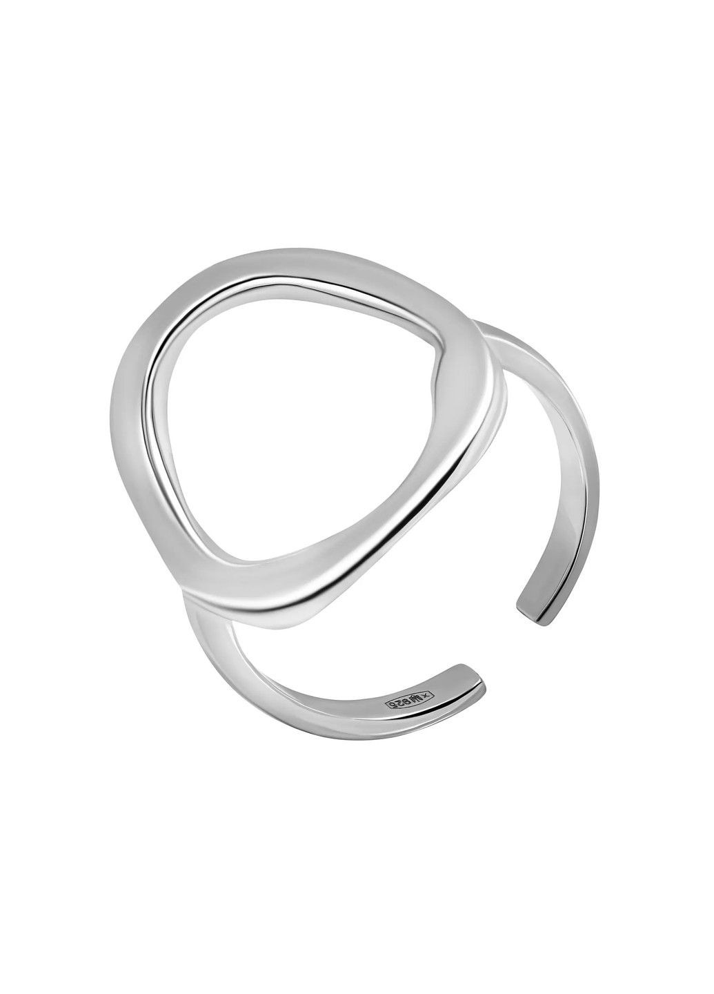 Серебряное кольцо безразмерное Зеркало 15.5р UMAX (291883778)