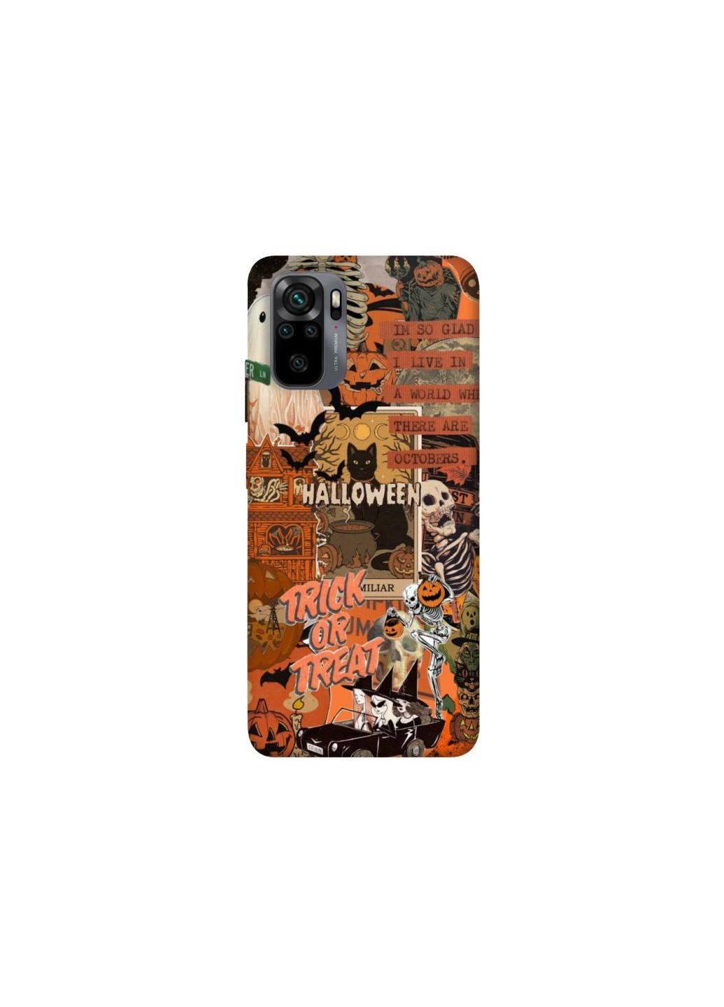 Чехол на Xiaomi Poco M5s Halloween Style ver.3 Frontalka (361325506)