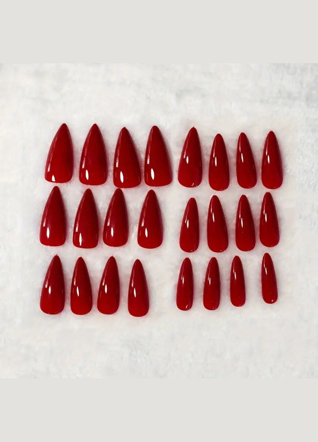 Набори накладных ногтей в комплекте с двухсторонним скотчем - Red Stiletto Nails (304996714)