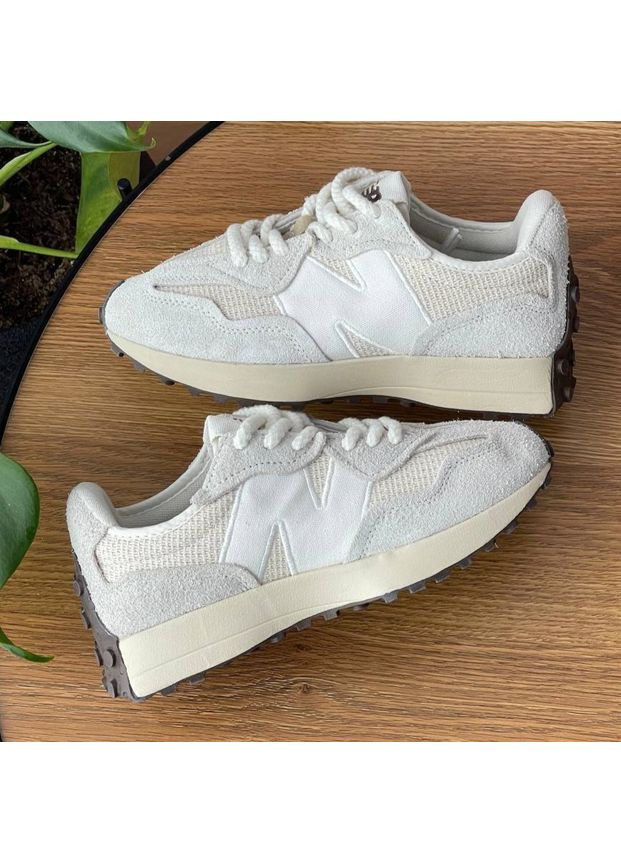 Кроссовки женские New Balance 327 Beige | Нью Беланс 327 бежевые No Brand бежевые демисезоны (357207858)