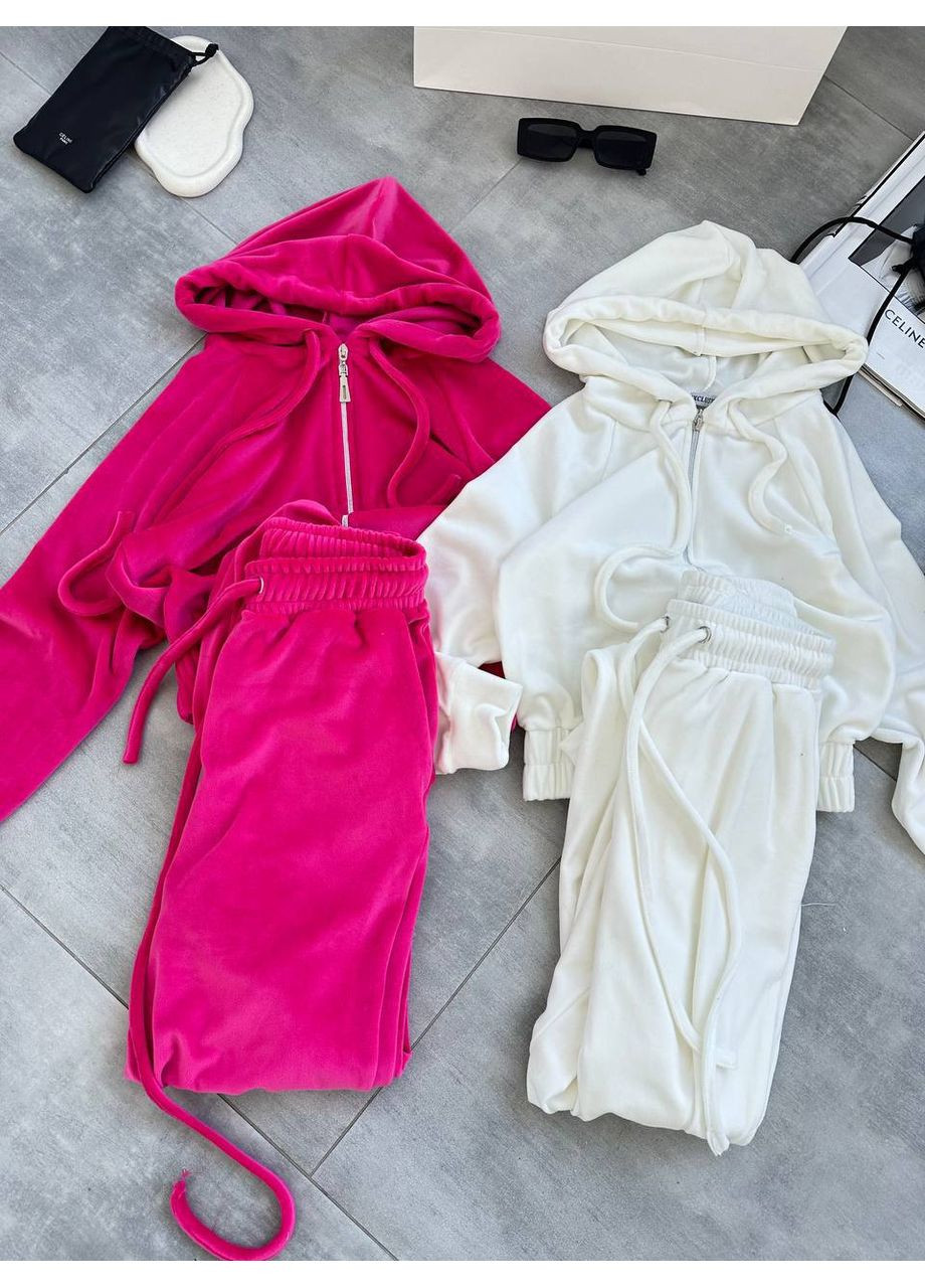 Жіночий велюровий спортивний костюм із худі та штанами Україна (354693289)